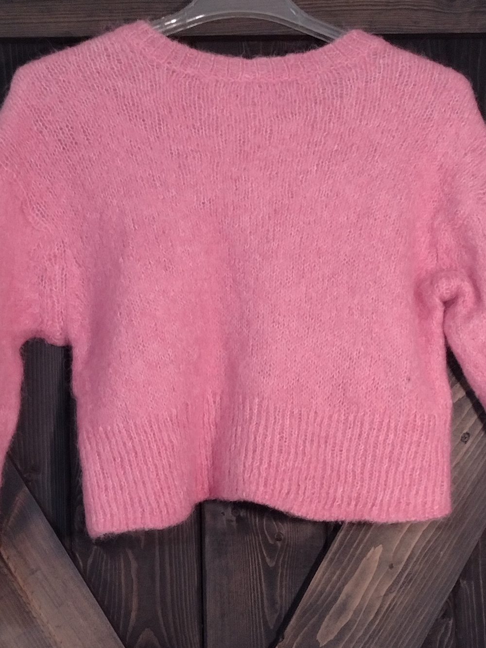 H&M Wool Alpaca Blend Melange Laine/Alpaca Pink Sweater Size Large